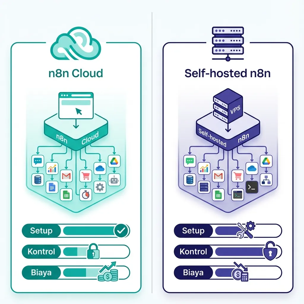 n8n Cloud vs Self-Hosted